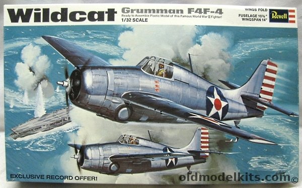 Revell 1/32 Grumman F4F-4 Wildcat - (F4F4), H299-250 plastic model kit